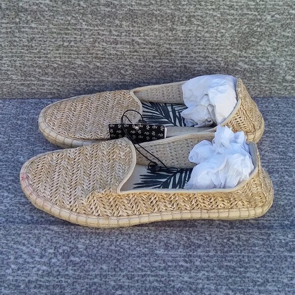 NEW Dolce Vita DV Target Women's Desiree Beige Tan Espadrille Flats Jute Size 9 - Picture 4 of 8